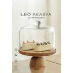 Leo Akasya Standlı Cam Kek Fanusu Ayaklı 28 cm Dev Boy