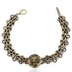 LEO ALTIN KAPLAMA CHOKER KOLYE