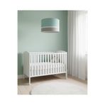 Leobabyroom Mint Yeşili Beyaz Şeritli Gri Renk Kız/erkek Bebek/çocuk Odası Tasarım Avize