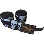 Leon Big Skulls Kuru Kafa 5 Metre Boks Bandajı - Siyah