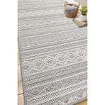 Leon Bukle Sisal Yolluk Dokuma Halı Naturel Jüt Kilim Mutfak Halısı Koridor Antre - Gri - 100 x 400 cm