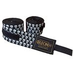 Leon Mini Skulls Kuru Kafa 2,5 Metre Boks Bandajı - Siyah