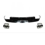 Leon Part Çmk Mercedes W176 12 15 A45 Difüzör Amg Siyah Egzoz Seti