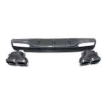 Leon Part Çmk Mercedes W205 C63 Amg Sedan Difüzör Silver Egzoz Seti