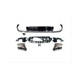 Leon Part Çmk Mercedes W213 E 2021 E63 Difüzör ve Siyah Egzoz Seti