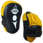 Leon Ultimate Hakiki Deri Boks ve Kick Boks El Lapası Ellik (Sarı, 22 cm.x 18 cm.x 4 cm.)