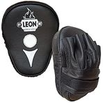 Leon Ultimate Hakiki Deri Boks ve Kick Boks El Lapası Ellik (Siyah, 22 cm.x 18 cm.x 4 cm.)