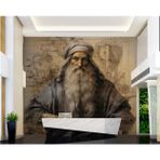 Leonardo da Vinci İllüstrasyon Duvar Kağıdı - Duvar Posteri