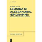 Leonida Di Alessandria, >Epigrammi: Testo Critico, Traduzione E Commento