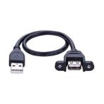 Leonpro 0.5 Metre USB Uzatma Kablosu Montaj Tipi Yarım Metre USB Uzatma Kablosu - Siyah