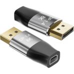 Leonpro 8k Mini Displayport To Displayport Adaptörü Çift Yönlü Dönüştürücü - Siyah
