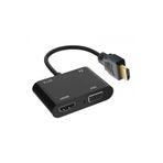 Leonpro Hdmı to HDMI+VGA+audio 5v1A power beslemeli Çevirici