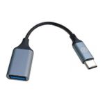 Leonpro Type C Otg Type C Erkek USB 3.0 Dişi Çevirici Kablo - Siyah