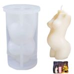 Leonshco 3D gövde mum kalıbı, mumlar için silikon kalıp, insan mumu, vücut mumları, silikon şekiller, el yapımı mum üretim seti, gövde dişi silikon kokulu mum üretimi için