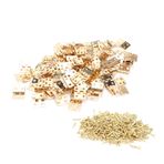Leopacat Mini menteşe, parçalar, vidalı aksesuar, metal montaj çivileri, dekoratif takı kutusu, katlanabilir, ahşap kutular, kapı, çekmece, kendin yap sandığı, dolap, aksesuar için yedek parça