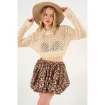Leopar Balon Etek - Leopar Açık Kahve - Leopar - Açık Kahve - M