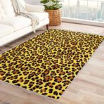 Leopar Baskılı Halı - Oturma Odası Yatak Odası için Büyük Yıkanabilir Kaymaz Çita Baskılı Kilim, Yumuşak Desenli Alan Halısı ve Ev Dekoru 140x200 cm