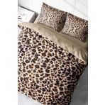 Leopar Çift Kişilik Nevresim Takımı Özel Dokuma Pamuk Saten Small Leopard