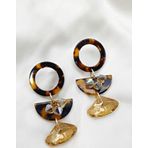 LEOPAR DESENİ KRİSTAL TARZ KÜPE