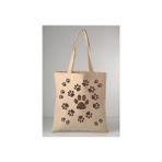Leopar Desenli Patiler Baskılı Ham Bez 35X40 Ekru Omuz Çantası