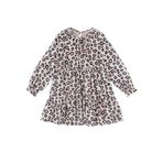 LEOPAR DESENLİ ŞİFON ELBİSE Leopar