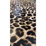 Leopar Desenli Suni Deri Ayakkabılık, Çantalık, Döşemelik