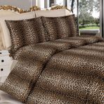 Leopar Desenli Tek Kişilik Nevresim Takımı