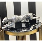 Leopar Gümüş Dekoratif Biblo