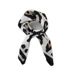 Leopar İzleri Saten Fular 70x70 cm
