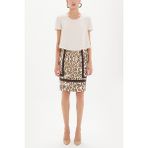 Leopar Leopar Desenli Pamuk Etek 80487 - 001-Renkli - 44