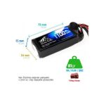 Leopard Power 1100mAh 11.1V 3S 25C Lityum Polimer Lipo Batarya Pil T Plug Yüksek Performans