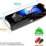 Leopard Power 8000 mAh 11.1V 3S 25C UAV & Multirotor Lityum Polimer Lipo Batarya Pil