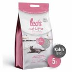 Leos Cat Litter Baby Powder Kokulu Kalın Taneli 5 lt Kedi Kumu