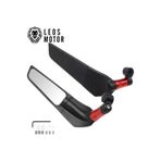 LEOS MOTOR Yarasa Kanat Ayna - H2 Ayna - Gidon Üstü Kırmızı Renk