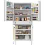 Leoz Mutfak Kiler Dolabı,erzakdolabı,çok Amaçlı DOLAP(%100MDF) - Beyaz