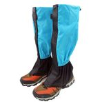 Lepidi 1 çift dış mekan tozluğu, su geçirmez, su geçirmez tozluk, yürüyüş, gök mavisi, polyester, yürüyüş, tırmanma, trekking, bisiklet, av, çocuklar için, Gök mavisi, 32cm/12,6 Zoll