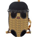 Lepus Kedi Köpek Taşıma Çantası Ana Kucağı Leopard M - 10 kg - Sarı - Siyah