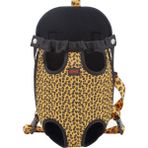 Lepus Kedi Köpek Taşıma Çantası Ana Kucağı Leopard Xs - 10 kg - Sarı - Siyah