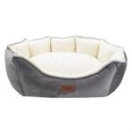 Lepus Luxe Daisy Large Gri Kedi ve Köpek Yatağı
