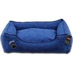 Lepus Soft Fermuarlı Köpek Yatağı Mavi X Large