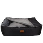 Lepus Winter Bed Siyah Large Battaniyeli Kedi ve Köpek Yatağı