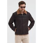 Leroy Erkek Hakiki Deri Mont Kürk Astarlı (2XL)