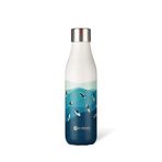 LES ARTISTES Paris A-4308 Bottle'Up, 500 ml termos, BPA içermez, tekrar kullanılabilir, 12 saat sıcak ve 24 saat soğuk tutar, paslanmaz çelik, sörf tasarımı