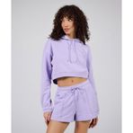 Les Benjamins LB24SSESSFUHD-303-001 Mor Essentials Hoodie 303 Kadın Sweatshirt
