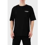 LES BENJAMINS Logo Baskılı Oversize Fit Pamuklu Bisiklet Yaka T Shirt Erkek T SHİRT LB25SSUNLMUOT
