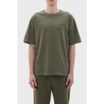 Les Benjamins Pamuklu Oversize Bisiklet Yaka T Shirt Erkek T Shirt B23FWCLAMUTS - Yeşil