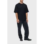 Les Benjamins Sırtta Logo Detaylı Pamuklu Regular Fit Bisiklet Yaka T Shirt Erkek T Shirt LB25FWCLAMUTS - Siyah