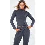 Lesa Wear Soft Touch Balıkçı Yaka Bluz Antrasit