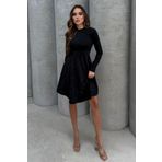 Lesa Wear Yumuşacık Likralı Simli Mini Gece Elbisesi