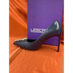 Lescarpe LES027 Lacivert Kadın Ayakkabı Stiletto Kristal Taş Detaylı